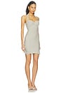 view 2 of 4 Woven Fringe Mini Dress in Silver