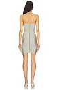view 3 of 4 Woven Fringe Mini Dress in Silver