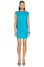 view 2 of 3 Crimson Drape Dress in Turquoise