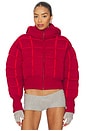 view 2 of 5 Square Puffer Jacket in Cherry