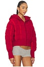 view 3 of 5 Square Puffer Jacket in Cherry