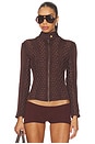 view 1 of 4 Threadline Jacket in Chocolate