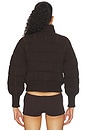 view 4 of 5 Ripped Quilt Bomber in Dark Brown