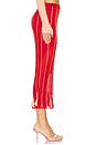 view 3 of 6 Pleating Maxi Skirt in Peach Red