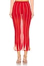 view 4 of 6 Pleating Maxi Skirt in Peach Red