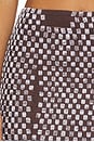 view 6 of 6 Shortline Weave Skirt in Chocolate Grid