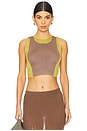 view 2 of 5 Two-tone Twisted Top in Avocado