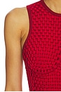 view 5 of 5 Woven Tight Tank Top in Red