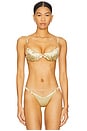 view 1 of 4 Hold Bikini Top in Gold Acid