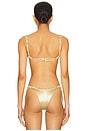 view 3 of 4 Hold Bikini Top in Gold Acid