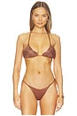 view 1 of 4 Weavestring Bikini Top in Soil
