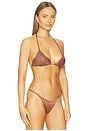 view 2 of 4 Weavestring Bikini Top in Soil