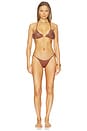 view 4 of 4 Weavestring Bikini Top in Soil