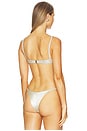 view 3 of 4 Fullweave Bikini Top in Silver