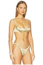 view 2 of 4 Shelly Bikini Top in Gold