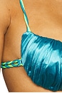 view 5 of 5 Twist String Bikini Bottom in Turquoise & Lime
