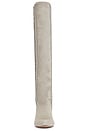 view 4 of 5 Macrame Line Tight Boot in Light Grey