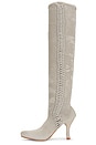 view 5 of 5 Macrame Line Tight Boot in Light Grey