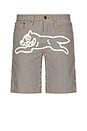 view 1 of 5 Pin Shorts in Hickory Stripe