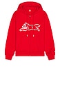 view 1 of 4 Haymaker Full Zip Hoodie in Racing Red
