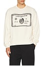 view 3 of 4 Card Sweatshirt in Antique White