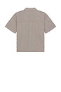 view 2 of 5 Pin Short Sleeve Woven Shirt in Hickory Stripe