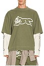 view 1 of 4 Bones Long Sleeve Tee in Four Leaf Clover