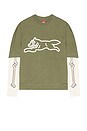 view 5 of 4 Bones Long Sleeve Tee in Four Leaf Clover