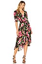 view 1 of 4 ROBE DRAPÉE CHA CHA in Black Rose