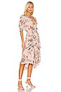 view 2 of 4 ROBE DRAPÉE CHA CHA in Peach Jaipur Floral
