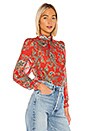 view 2 of 4 Tess Mcgill Blouse in Red Paisley