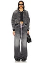 view 5 of 6 Debby Wide Leg Jeans in Black