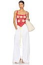 view 6 of 7 Gracy Wide Leg Jogger Jeans in White