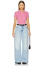 view 5 of 6 Debby Wide Leg Jeans in Sky Blue