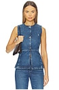 view 1 of 5 Lola Denim Vest in Eclipse