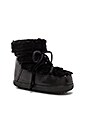 view 2 of 5 BOTTINES EN FOURRURE DE LAPIN DOUBLÉ AGNEAU in Black