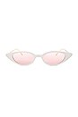 view 1 of 3 Marianne in Matte White & Dusty Pink See Through
