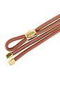 view 3 of 3 Silvia Belt in Cognac & Gold