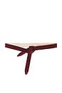 view 1 of 3 Lecce Suede Belt in Burgundy