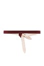 view 2 of 3 Lecce Suede Belt in Burgundy