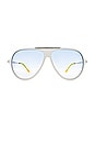 view 1 of 3 Pilot Sunglasses in Ivory