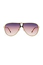 view 1 of 3 Aviator Sunglasses in Gold