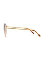 view 3 of 3 Aviator Sunglasses in Gold