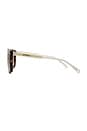 view 3 of 3 Rectangular Flat Top Sunglasses in Brown