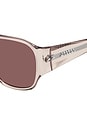 view 4 of 4 Square Sunglasses in Nude & Burgundy