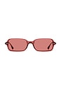 view 1 of 2 Square Sunglasses in Red & Pink