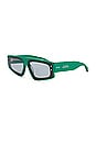view 2 of 3 Flat Top Sunglasses in Pearled Green
