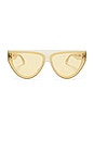 view 1 of 3 Flat Top Sunglasses in Ivory