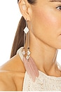 view 3 of 3 Long Earrings in Rosewood & Silver