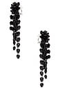 view 2 of 3 Clip Earrings in Black & Silver